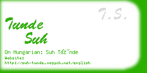 tunde suh business card
